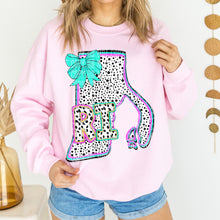 Load image into Gallery viewer, Pink Teal Dalmatian Bow States (All 50 states available) DTF TRANSFER