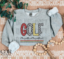 Load image into Gallery viewer, Golf Mama Checkered Color Dropdown TRANSFER MAR COR