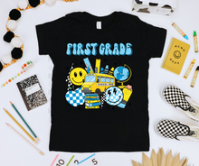 Load image into Gallery viewer, Blue Retro Collage Grades DROPDOWN TRANSFER