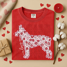 Load image into Gallery viewer, Valentine Red Floral Dog Breed Option DROPDOWN TRANSFER SWD DEC 25