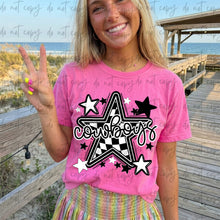 Load image into Gallery viewer, Checkered Star BW Mascots DROPDOWN TRANSFER ET APR 26