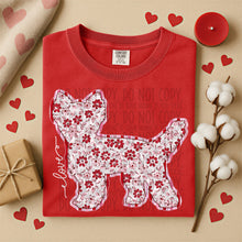 Load image into Gallery viewer, Valentine Red Floral Dog Breed Option DROPDOWN TRANSFER SWD DEC 25