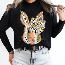 Load image into Gallery viewer, Pink Dalmatian Bow Brush Bunny TRANSFER DWS FEB 26