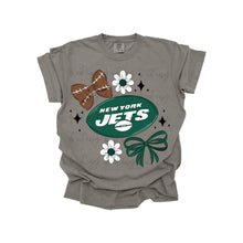 Load image into Gallery viewer, Bow + Flower Football Team DROPDOWN TRANSFER MWG JUNE 25