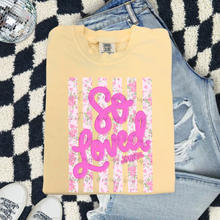 Load image into Gallery viewer, So Loved Pink Floral TRANSFER TCC MAR 26