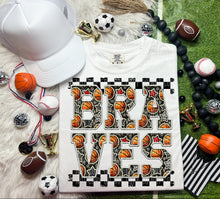Load image into Gallery viewer, Basketball Faux Embroidery Checkered Mascots DROPDOWN TRANSFER CAP
