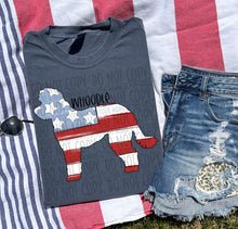 Load image into Gallery viewer, Patriotic Dog Designs Black Text SWD MAY DROPDOWN TRANSFER