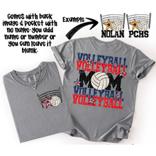 Load image into Gallery viewer, Volleyball Mom Customizable DROPDOWN With Pocket TRANSFER SDD AUGUST