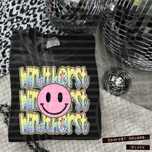 Load image into Gallery viewer, Rainbow Checker Pink Happy Stacked Mascots Dropdown TRANSFER CAP JUNE 25