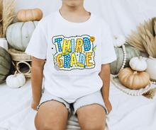 Load image into Gallery viewer, Blue Yellow Polka Dot Grades DROPDOWN TRANSFER