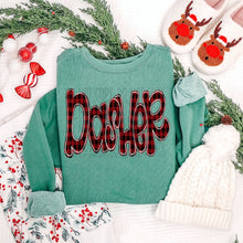 Load image into Gallery viewer, Christmas Names Plaid Alpha DROPDOWN TRANSFER SWD OCT 25