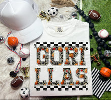 Load image into Gallery viewer, Basketball Faux Embroidery Checkered Mascots DROPDOWN TRANSFER CAP