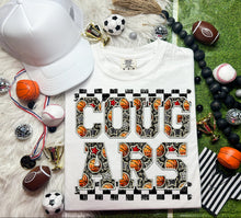 Load image into Gallery viewer, Basketball Faux Embroidery Checkered Mascots DROPDOWN TRANSFER CAP