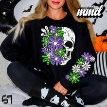 Load image into Gallery viewer, Floral Skulls And Letters Sports Team With Sleeve TRANSFER MMD