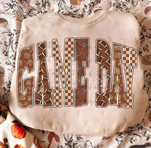 Load image into Gallery viewer, Game Day Football Leopard Checker Stars TRANSFER