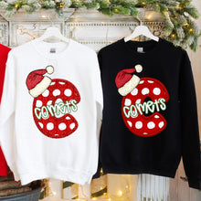 Load image into Gallery viewer, Dotted Letter Santa Hat Mascot DROPDOWN TRANSFER CSD