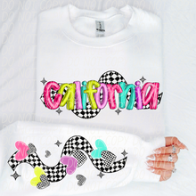 Load image into Gallery viewer, Bright Checkered States(All 50 states available) DTF TRANSFER