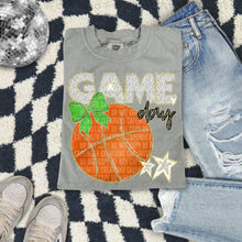 Load image into Gallery viewer, Dalmatian Game Day Basketball With Bow DROPDOWN TRANSFER CAP FEB