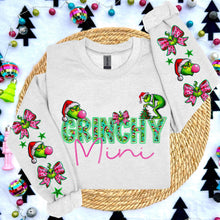 Load image into Gallery viewer, Green Guy Title Pink Bubble Faux Embroidery With Sleeve (Dropdown) DROPDOWN TRANSFER HMWK
