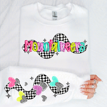 Load image into Gallery viewer, Bright Checkered Mascot With Sleeve Option DTF TRANSFER CSD
