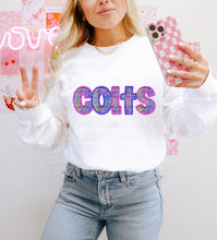 Load image into Gallery viewer, Pink And Purple Glam Mascot Dropdown TRANSFER CAP