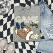 Load image into Gallery viewer, Dalmatian Game Day Football With Bow DROPDOWN TRANSFER CAP FEB