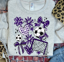 Load image into Gallery viewer, Play Ball Soccer Collage DROPDOWN TRANSFER BIA