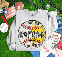 Load image into Gallery viewer, Leopard Baseball Softball Background Mascot Dropdown TRANSFER CAP MAR