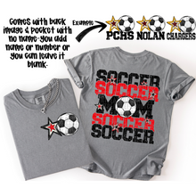Load image into Gallery viewer, Soccer Mom Customizable DROPDOWN With Pocket TRANSFER SDD AUGUST