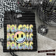 Load image into Gallery viewer, Rainbow Checker Happy Stacked Mascots Dropdown TRANSFER CAP JUNE 25