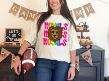 Load image into Gallery viewer, Bright Stacked Mascots Star Eyes DROPDOWN TRANSFER TSC 24