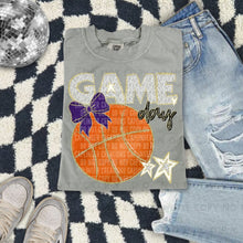 Load image into Gallery viewer, Dalmatian Game Day Basketball With Bow DROPDOWN TRANSFER CAP FEB