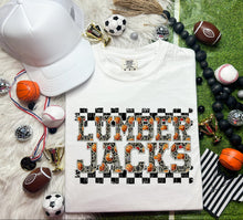 Load image into Gallery viewer, Basketball Faux Embroidery Checkered Mascots DROPDOWN TRANSFER CAP