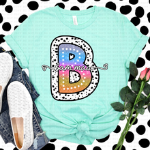 Load image into Gallery viewer, Tie Dye Dottie Names Dropdown TRANSFER ECHT FEB