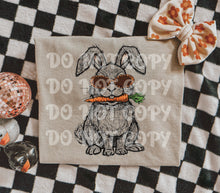 Load image into Gallery viewer, Bunny With Carrot Faux Texture DROPDOWN TRANSFER RTD FEB 26 EGGSTRAVAGANZA COLLAB