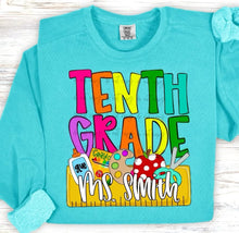 Load image into Gallery viewer, Back To School Nameplates Customized DROPDOWN DTF TRANSFER BIA