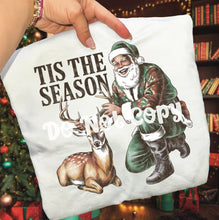Load image into Gallery viewer, Tis The Season Santa Hunting or Fishing Skintone Dropdown TRANSFER RTD NOV 25