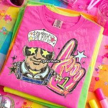 Load image into Gallery viewer, Neon Hand Drawn Star Eyes Mascots TRANSFER CYBER APR 26
