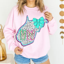 Load image into Gallery viewer, Pink Teal Dalmatian Bow States (All 50 states available) DTF TRANSFER