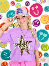 Load image into Gallery viewer, Leopard Star Splatter Customized DROPDOWN DTF TRANSFER TCC JUNE 26