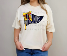 Load image into Gallery viewer, Softball Pennant Bow Dropdown TRANSFER TGG FEB