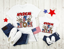 Load image into Gallery viewer, American Mom Lightening Bolt And Skeleton Hands TRANSFER