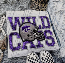 Load image into Gallery viewer, Football Team Helmet Faux Embroidery DROPDOWN TRANSFER TGG