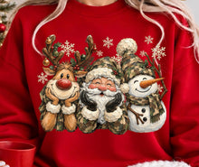 Load image into Gallery viewer, Camo Santa Reindeer Snowman TRANSFER TUESDAY