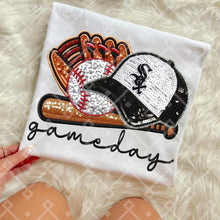 Load image into Gallery viewer, Gameday Sequin Baseball Hat Glove Teams Dropdown TRANSFER CCD INS