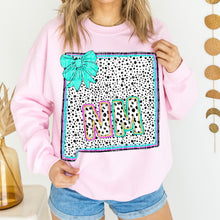 Load image into Gallery viewer, Pink Teal Dalmatian Bow States (All 50 states available) DTF TRANSFER