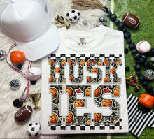 Load image into Gallery viewer, Basketball Faux Embroidery Checkered Mascots DROPDOWN TRANSFER CAP