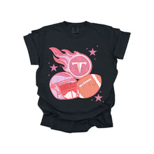 Load image into Gallery viewer, Pink + Purple Toned Football Team DROPDOWN TRANSFER MWG JUNE 25