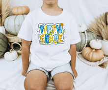 Load image into Gallery viewer, Blue Yellow Polka Dot Grades DROPDOWN TRANSFER