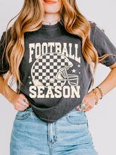 Load image into Gallery viewer, Football Season Checkered Helmet Black/White DROPDOWN TRANSFER SCAR JUNE 25